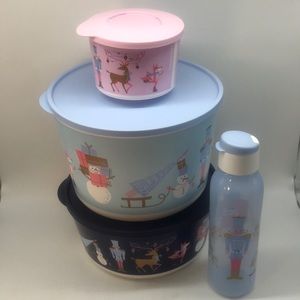 Tupperware Christmas Bowl Set of 4